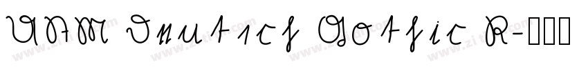 UTM Deutsch Gothic R字体转换